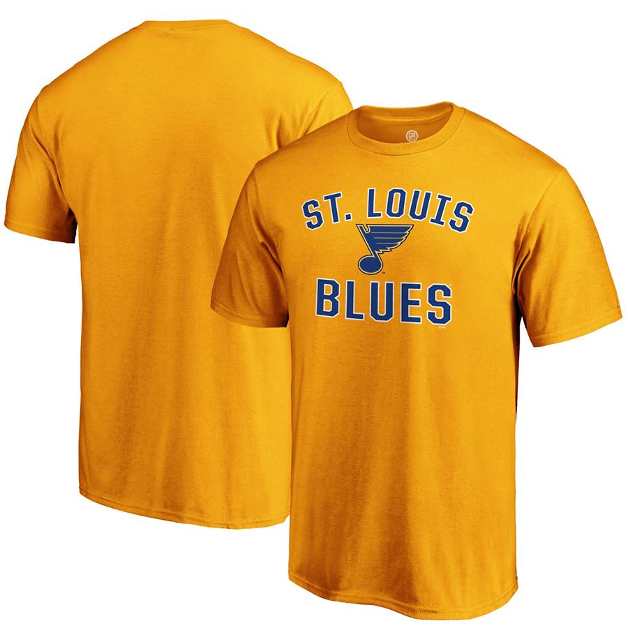St. Louis Blues Fanatics Branded Team Victory Arch T-Shirt - Gold
