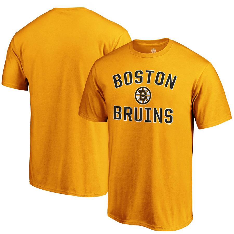 Boston Bruins Fanatics Branded Team Victory Arch T-Shirt - Gold