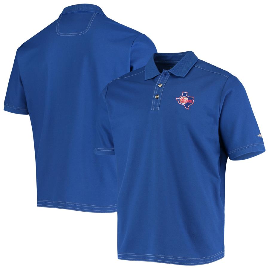 Texas Rangers Tommy Bahama Cooperstown Collection Sport Emfielder 2.0 Polo - Royal