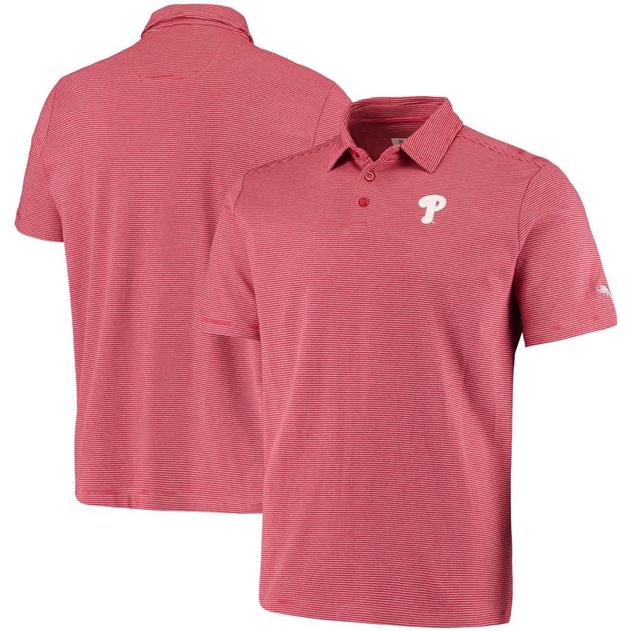 Philadelphia Phillies Tommy Bahama Pacific Shore Polo - Red