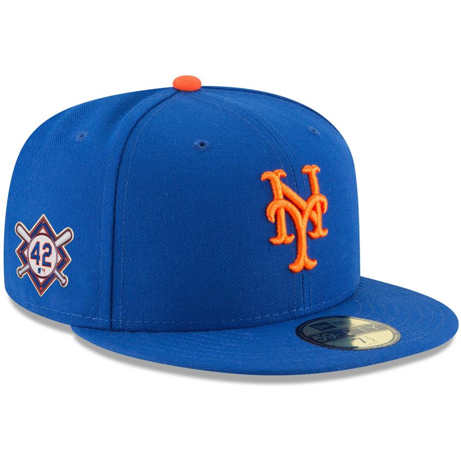 New York Mets New Era Jackie Robinson Day Sidepatch 59FIFTY Fitted Hat - Royal