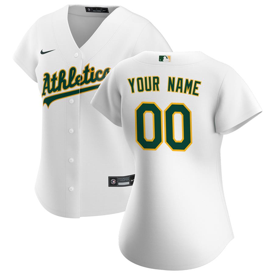 Женское джерси Oakland Athletics Nike Home Replica Custom (белый)