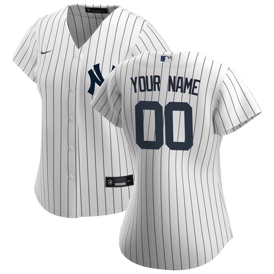 Женское джерси New York Yankees Nike Home Replica Custom (белый)