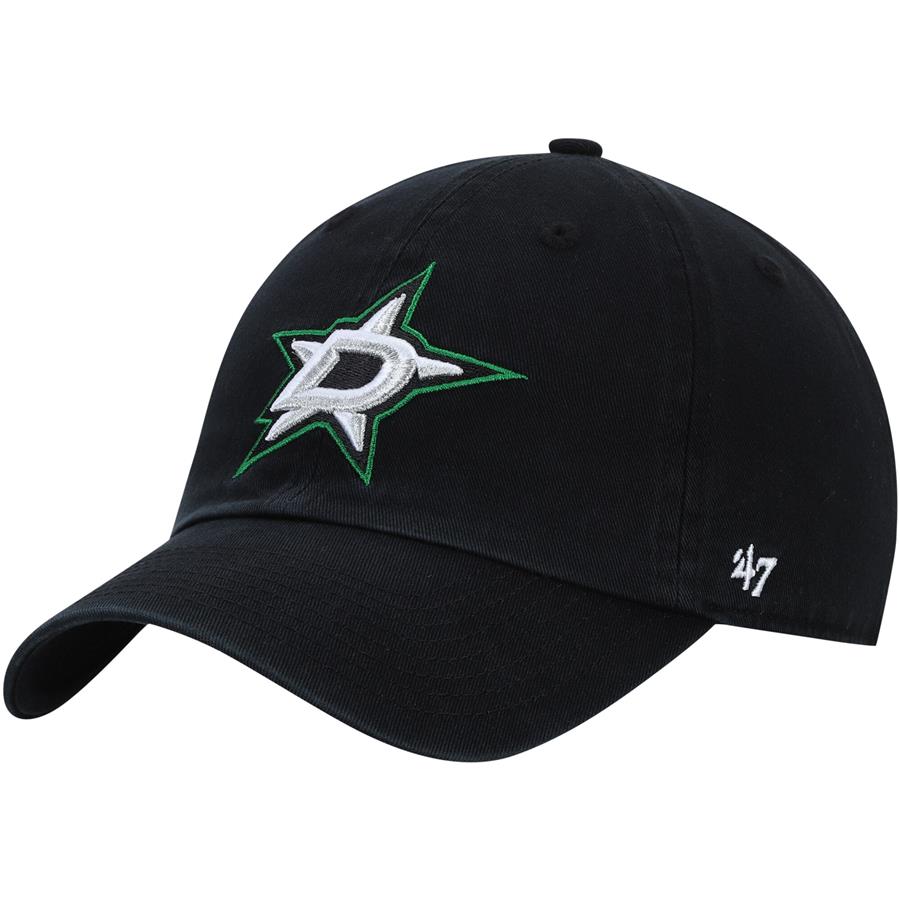 Dallas Stars '47 Logo Clean Up Adjustable Hat - Black