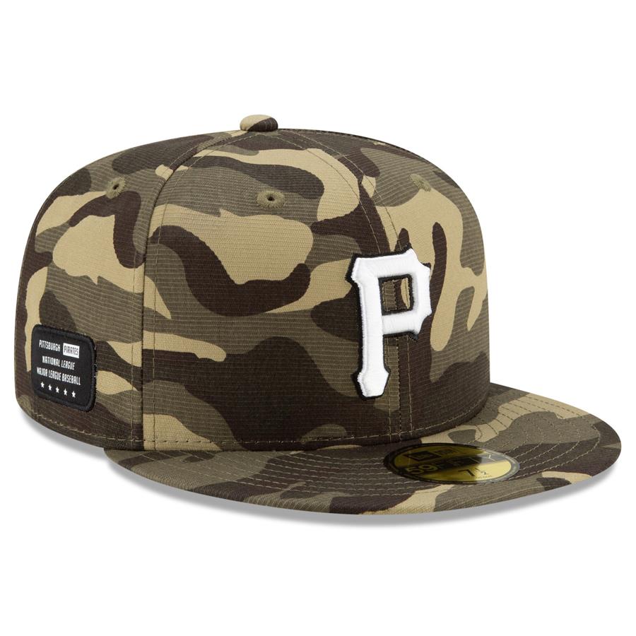 Pittsburgh Pirates New Era 2021 Armed Forces Day On-Field 59FIFTY Fitted Hat - Camo