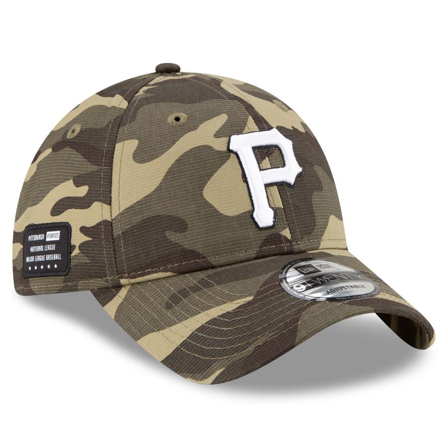 Pittsburgh Pirates New Era 2021 Armed Forces Day 9TWENTY Adjustable Hat - Camo