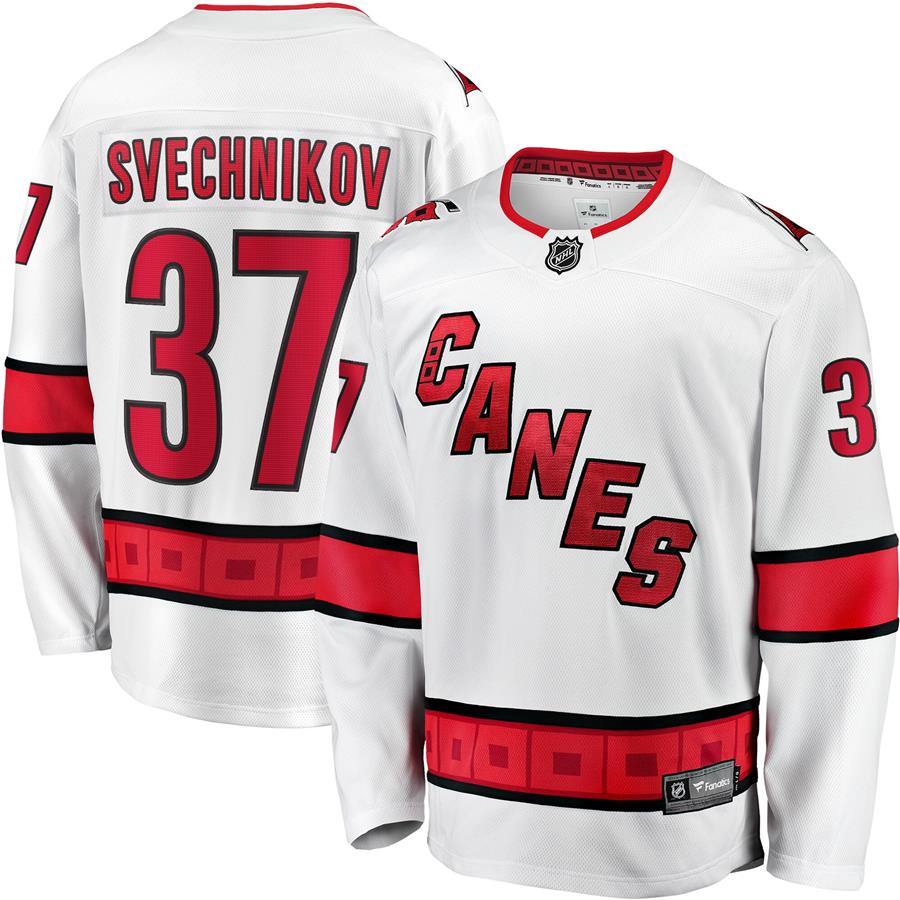 Andrei Svechnikov Carolina Hurricanes Fanatics Branded Away Premier Breakaway Player Jersey - White