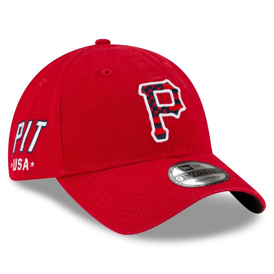 Pittsburgh Pirates New Era 4th of July 9TWENTY Adjustable Hat - Red