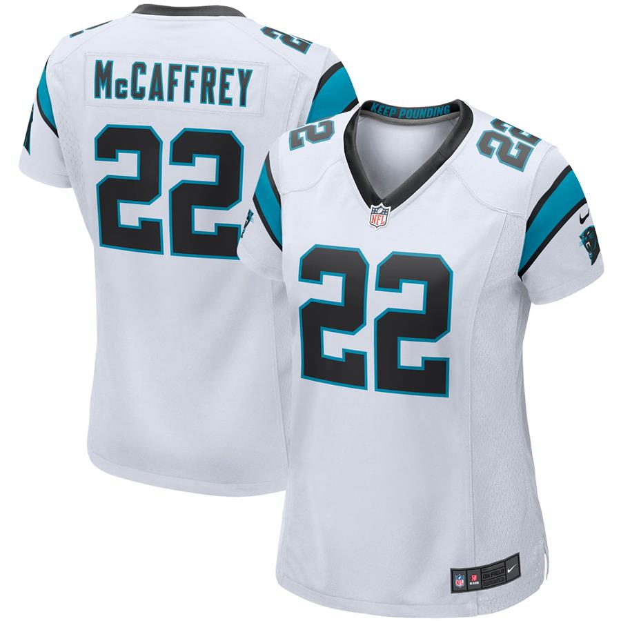 Christian McCaffrey Carolina Panthers Nike Women's Game Player Jersey - White