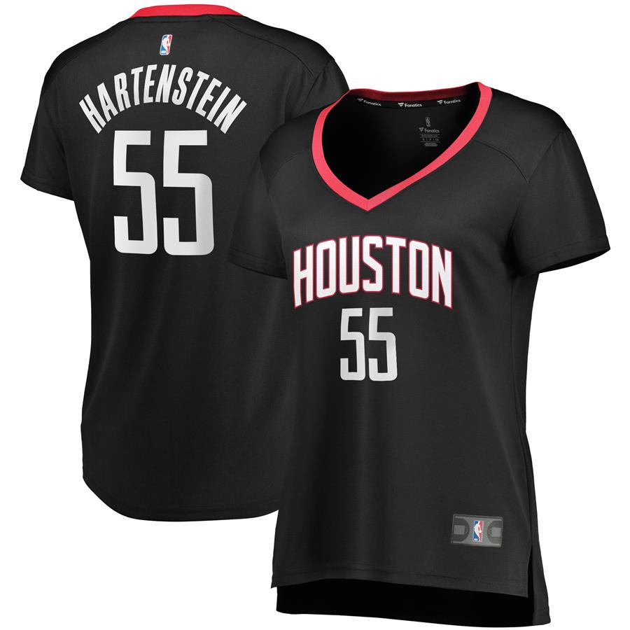 Isaiah Hartenstein Houston Rockets Fanatics Branded Women's Fast Break Replica Player Jersey - Statement Edition - Black