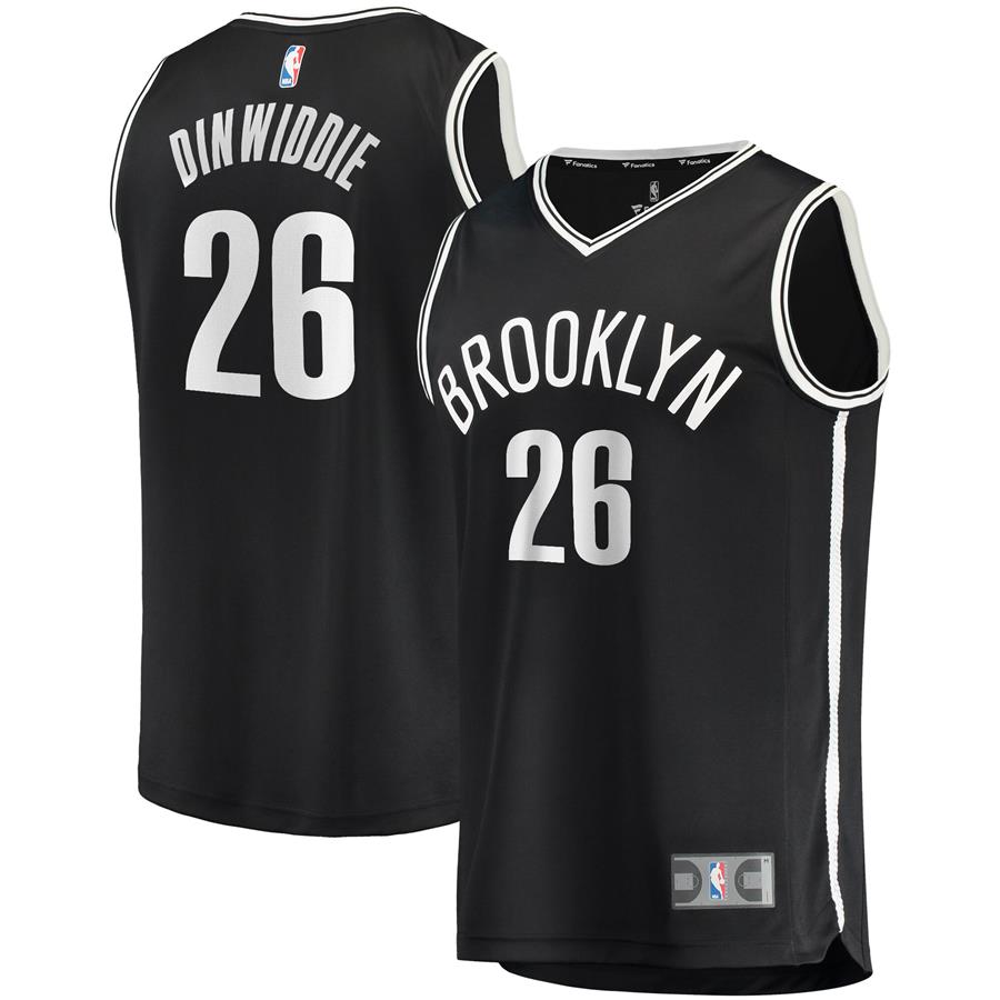 Spencer Dinwiddie Brooklyn Nets Fanatics Branded Fast Break Road Player Jersey - Black