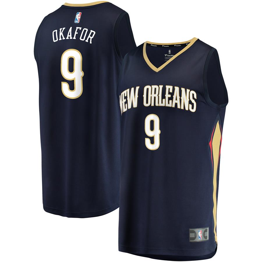 Jahlil Okafor New Orleans Pelicans Fanatics Branded Fast Break Road Player Jersey - Navy