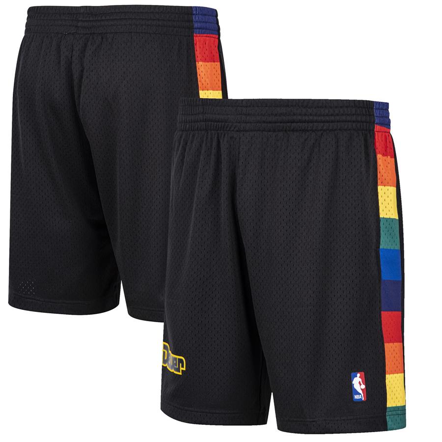 Denver Nuggets Mitchell & Ness Hardwood Classic Reload Swingman Shorts - Black