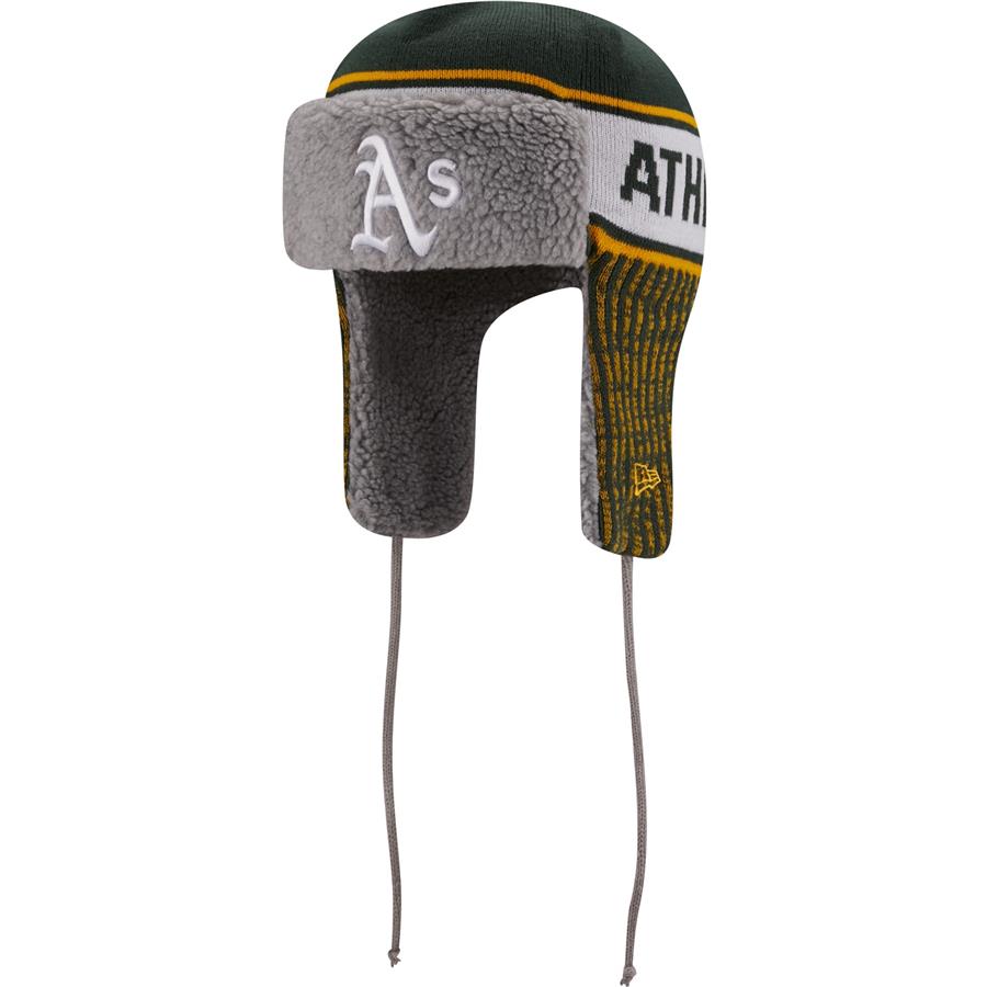 Oakland Athletics New Era Knit Trapper Hat - Green