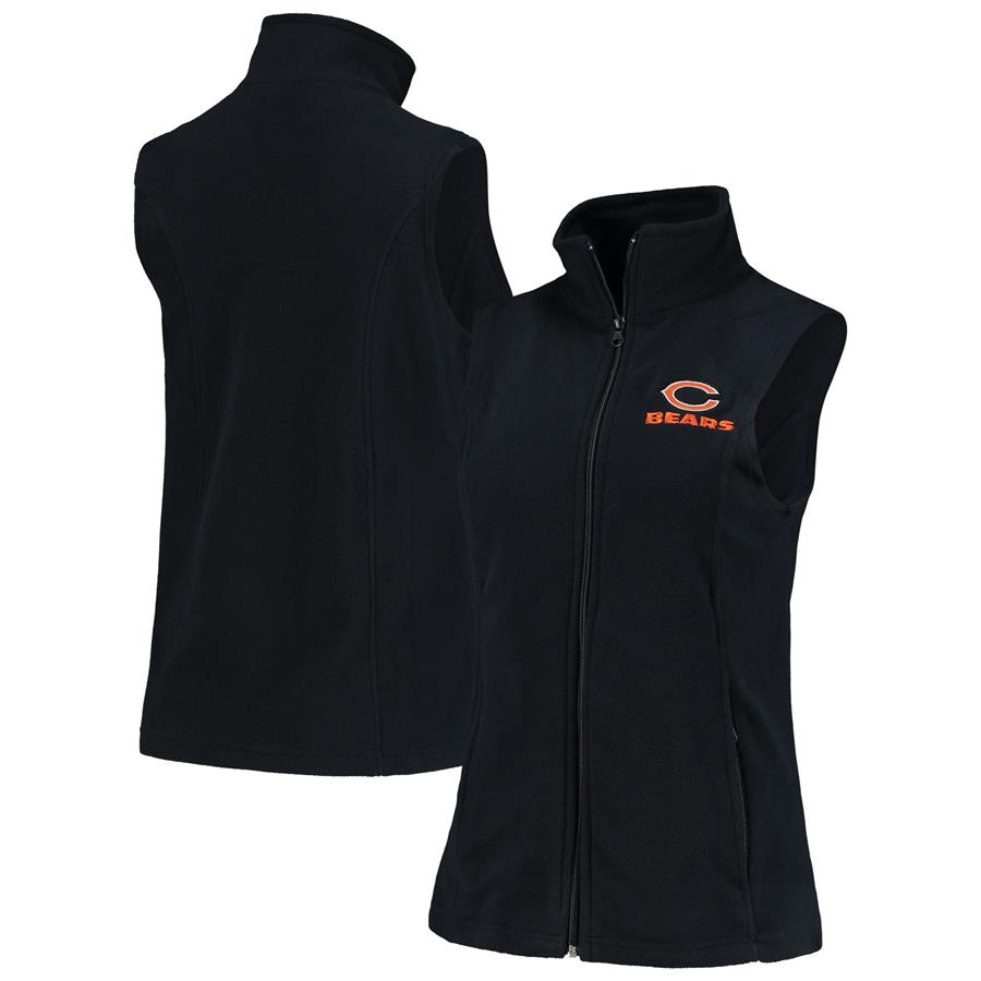 Chicago Bears Women's Houston Fleece Full-Zip Vest - Navy