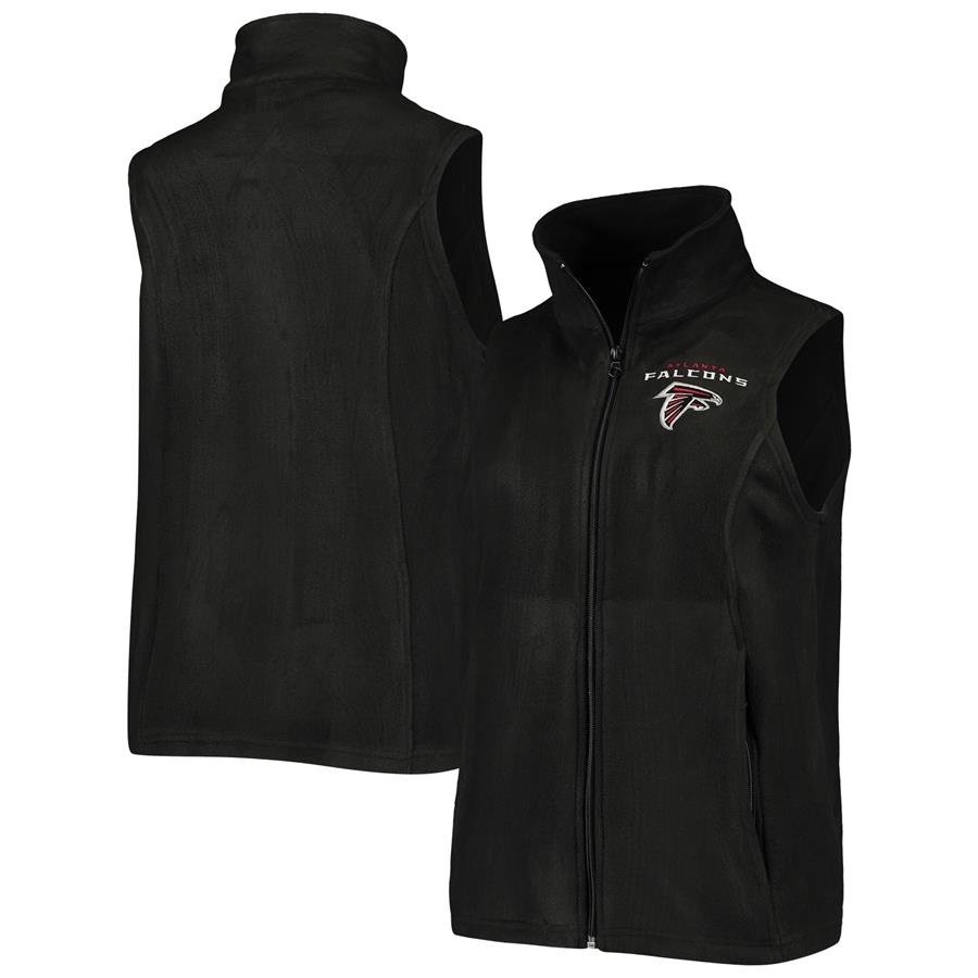 Atlanta Falcons Women's Houston Fleece Full-Zip Vest - Black