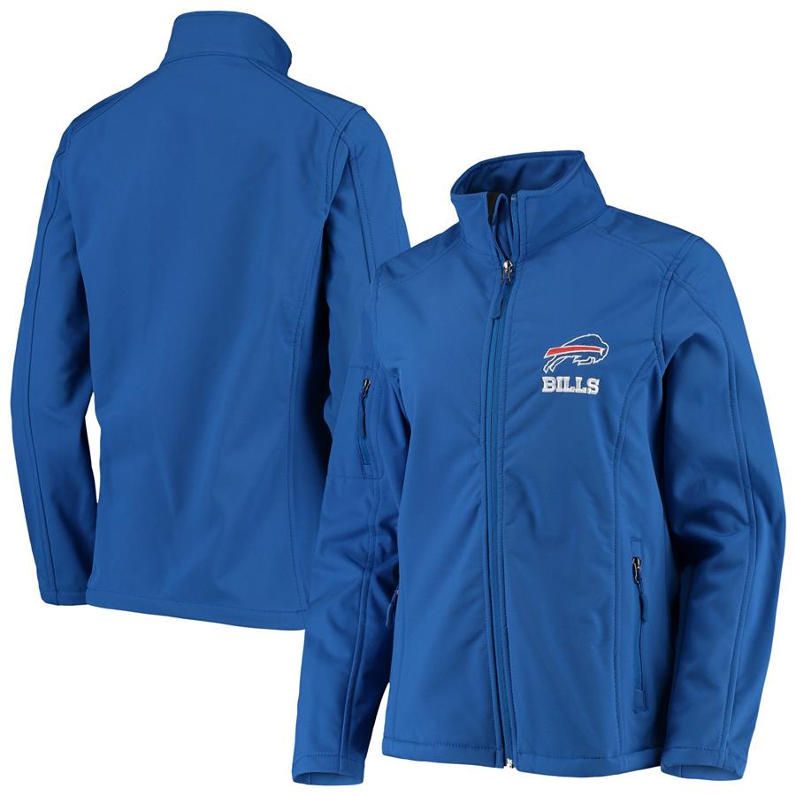 Buffalo Bills Women's Full-Zip Sonoma Softshell Jacket - Royal