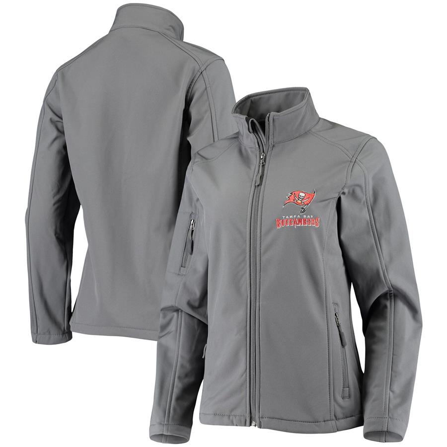 Tampa Bay Buccaneers Women's Full-Zip Sonoma Softshell Jacket - Graphite