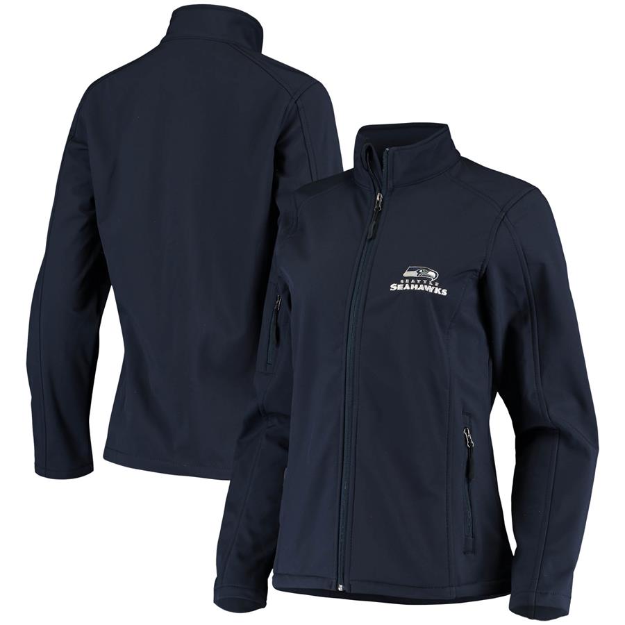 Seattle Seahawks Women's Full-Zip Sonoma Softshell Jacket - College Navy