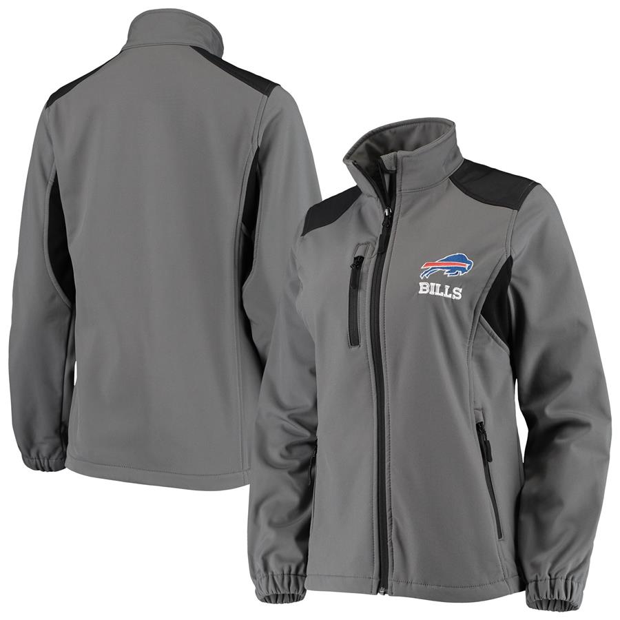 Buffalo Bills Dunbrooke Women's Softshell Fleece Full-Zip Jacket - Gray