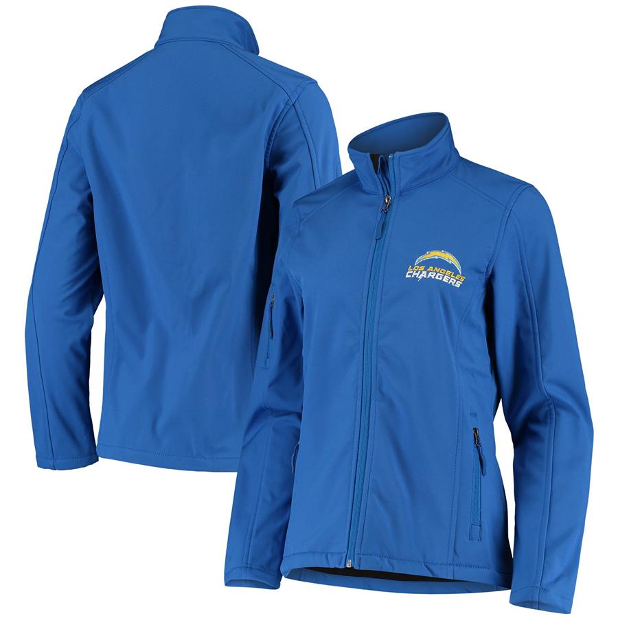 Женская куртка на молнии Los Angeles Chargers Sonoma Softshell (синий)