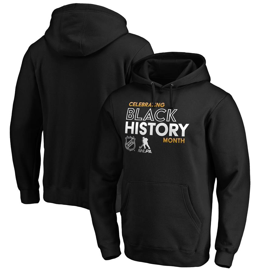 NHL Fanatics Branded 2020 Black History Month Pullover Hoodie - Black