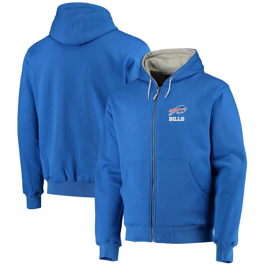 Buffalo Bills Dunbrooke Craftsman Thermal-Lined Full-Zip Hoodie - Royal