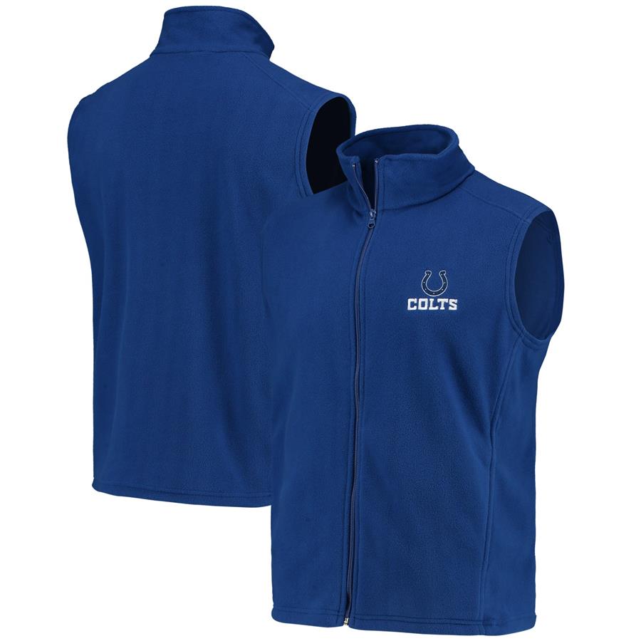 Indianapolis Colts Houston Fleece Full-Zip Vest - Royal