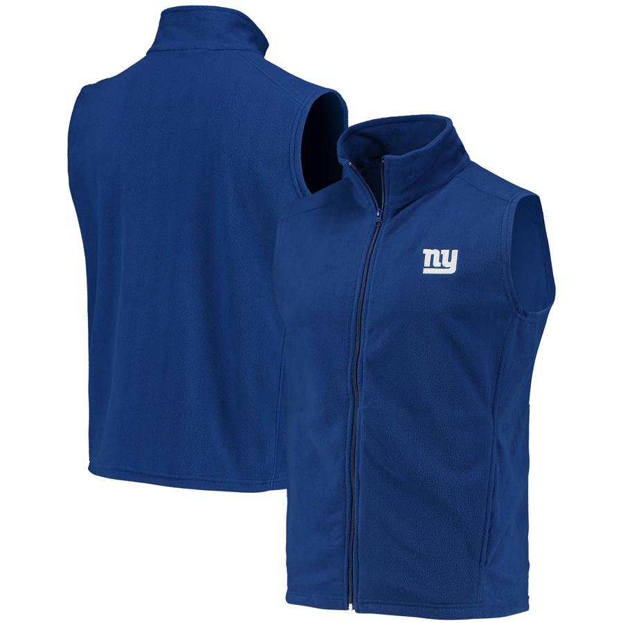 New York Giants Houston Fleece Full-Zip Vest - Royal