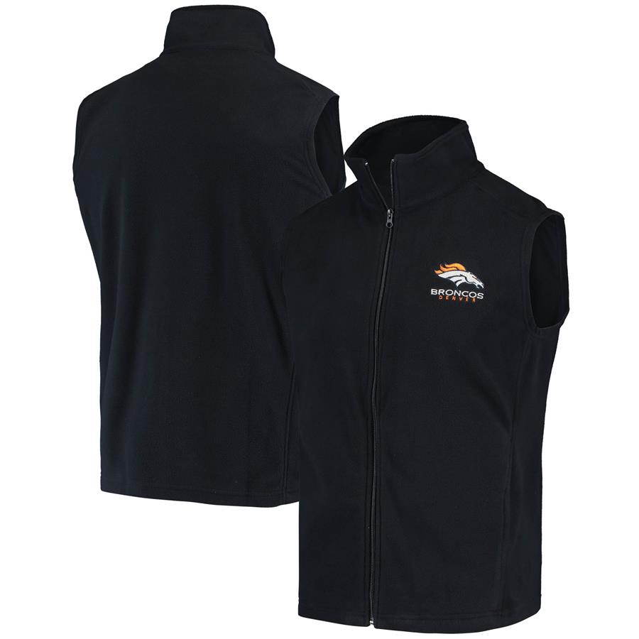 Denver Broncos Houston Fleece Full-Zip Vest - Navy