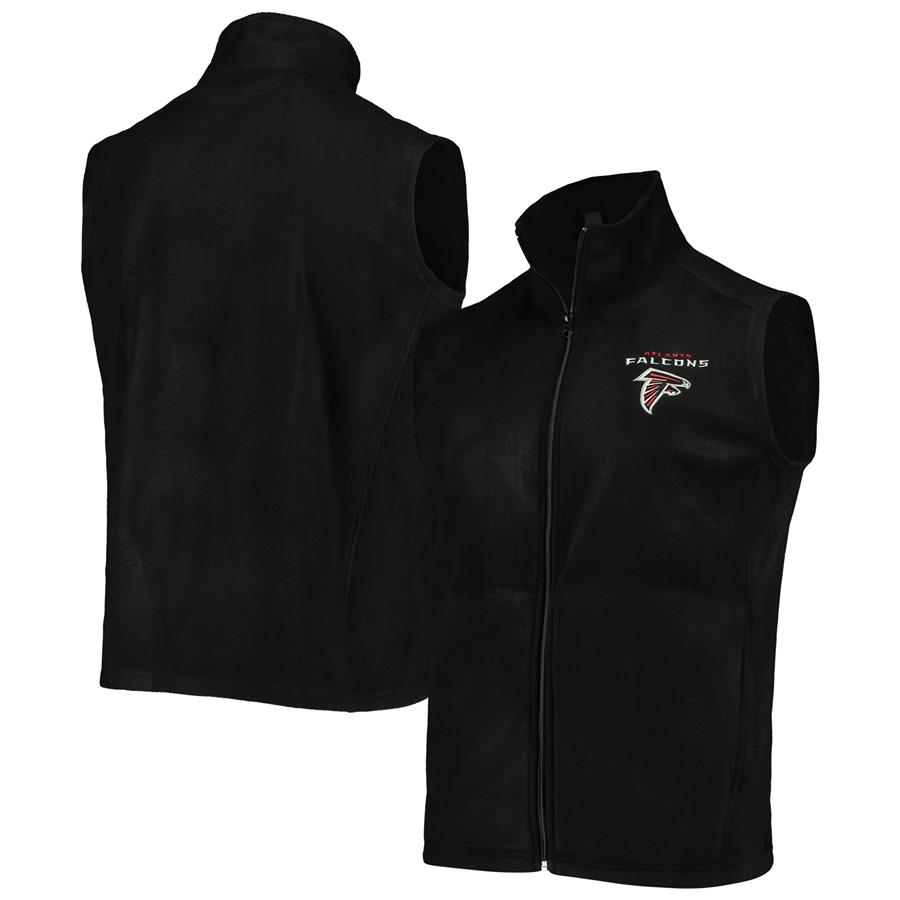 Atlanta Falcons Houston Fleece Full-Zip Vest - Black