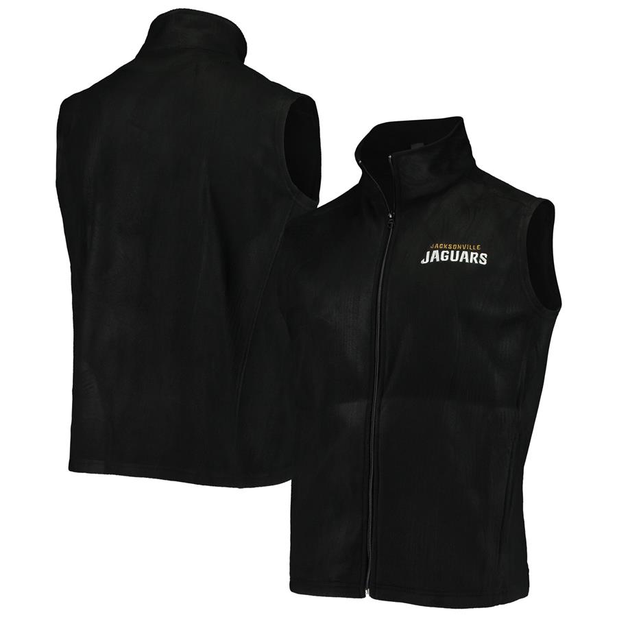 Jacksonville Jaguars Houston Fleece Full-Zip Vest - Black