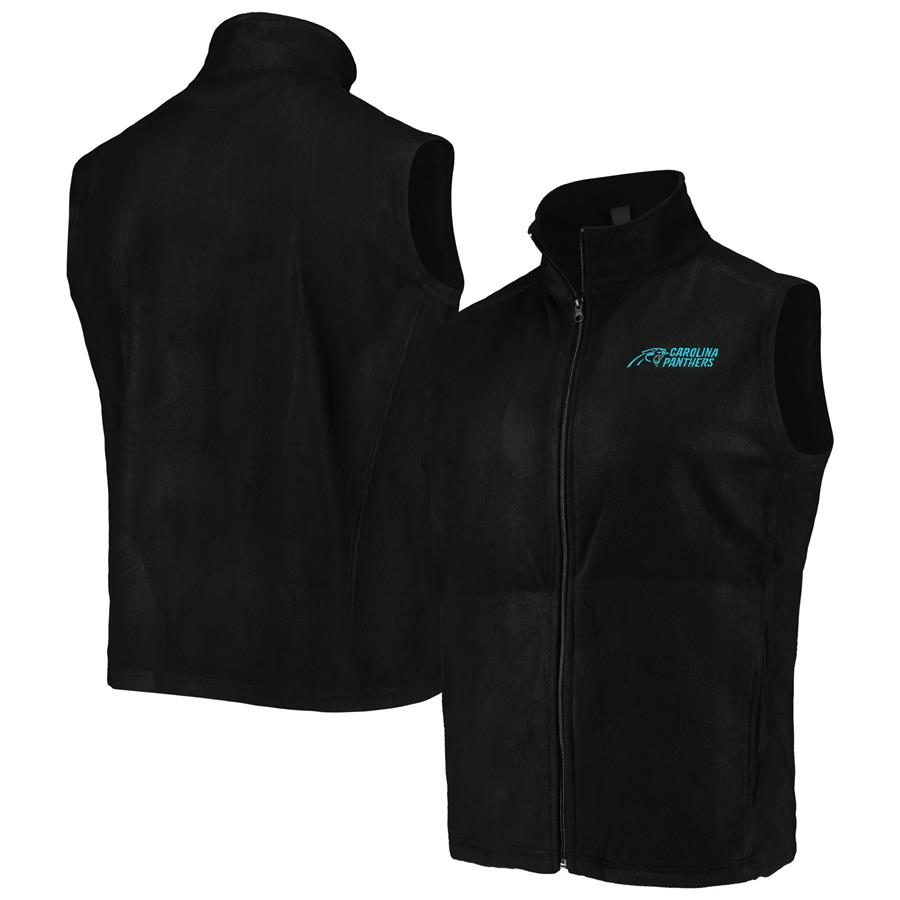 Carolina Panthers Houston Fleece Full-Zip Vest - Black