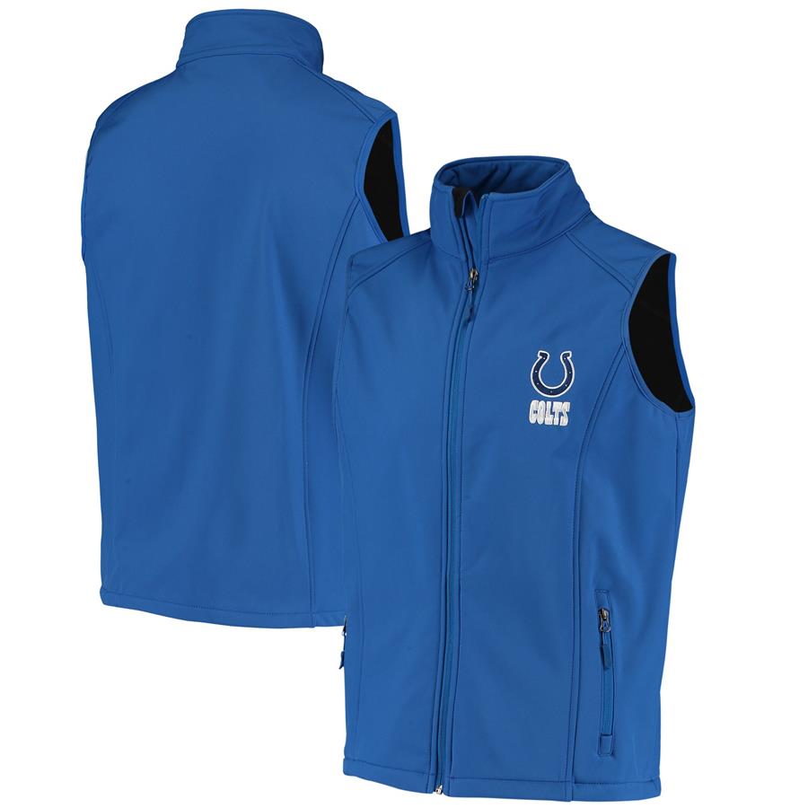 Indianapolis Colts Dunbrooke Circle Archer Softshell Full-Zip Vest - Royal