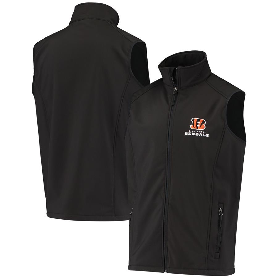 Cincinnati Bengals Dunbrooke Circle Archer Softshell Full-Zip Vest - Black
