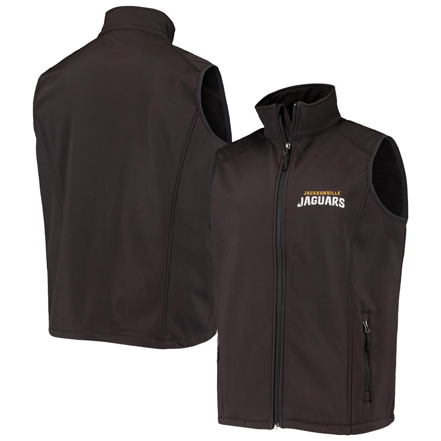 Jacksonville Jaguars Dunbrooke Circle Archer Softshell Full-Zip Vest - Black