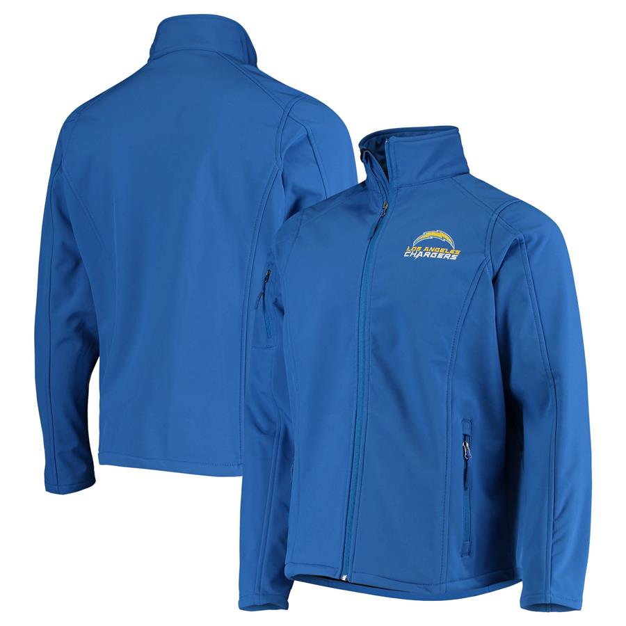Куртка на молнии Los Angeles Chargers Dunbrooke Sonoma Softshell (голубой)