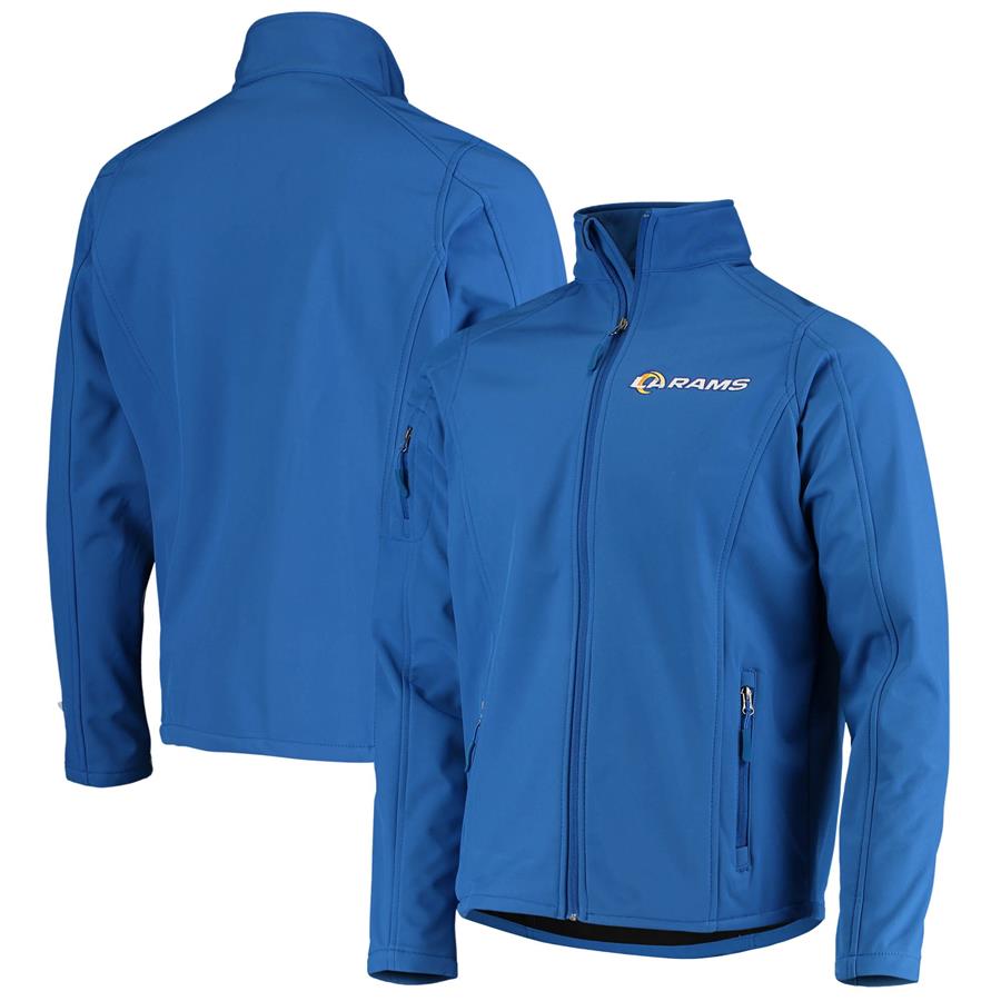 Los Angeles Rams Dunbrooke Sonoma Softshell Full-Zip Jacket - Royal