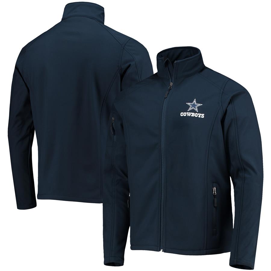 Dallas Cowboys Dunbrooke Sonoma Softshell Full-Zip Jacket - Navy