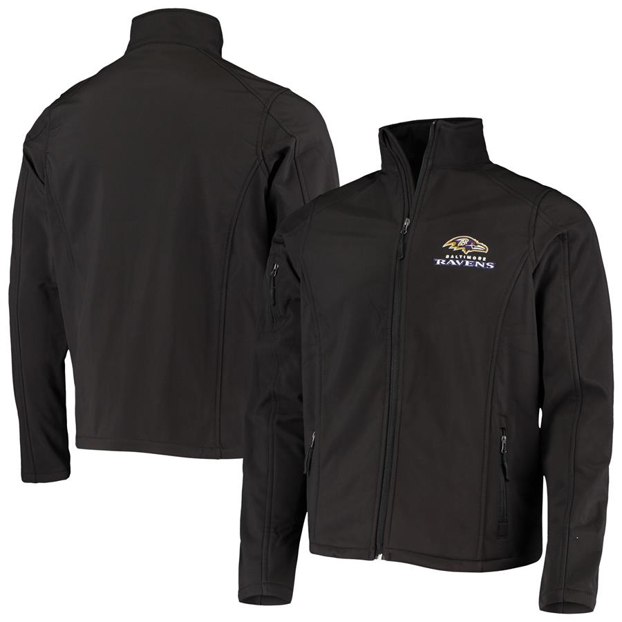 Baltimore Ravens Dunbrooke Sonoma Softshell Full-Zip Jacket - Black