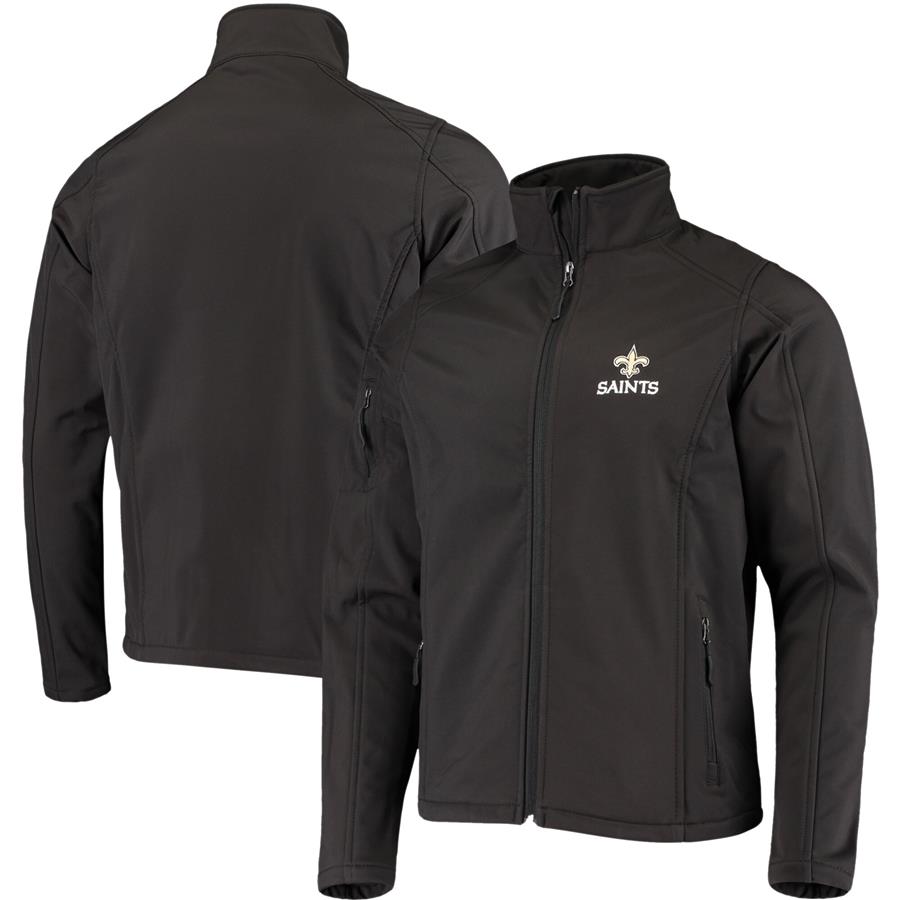 New Orleans Saints Dunbrooke Sonoma Softshell Full-Zip Jacket - Black