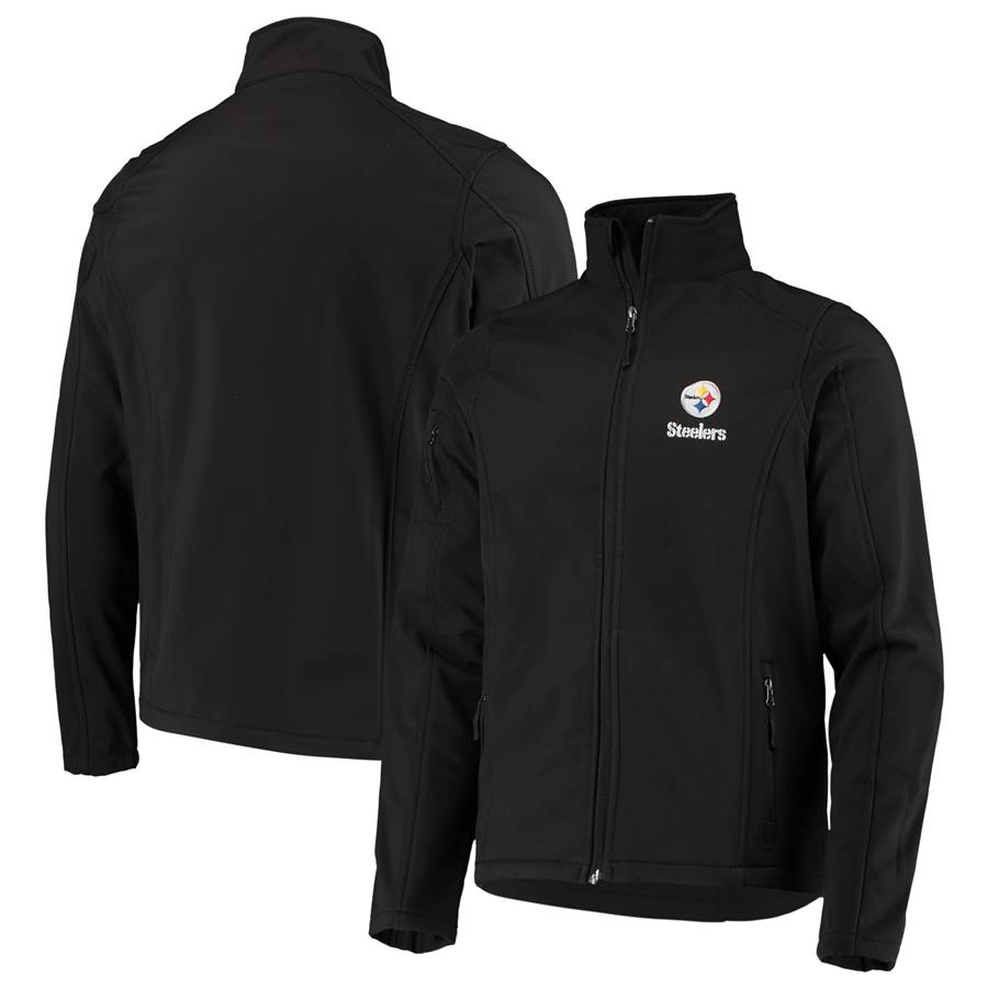 Pittsburgh Steelers Dunbrooke Sonoma Softshell Full-Zip Jacket - Black