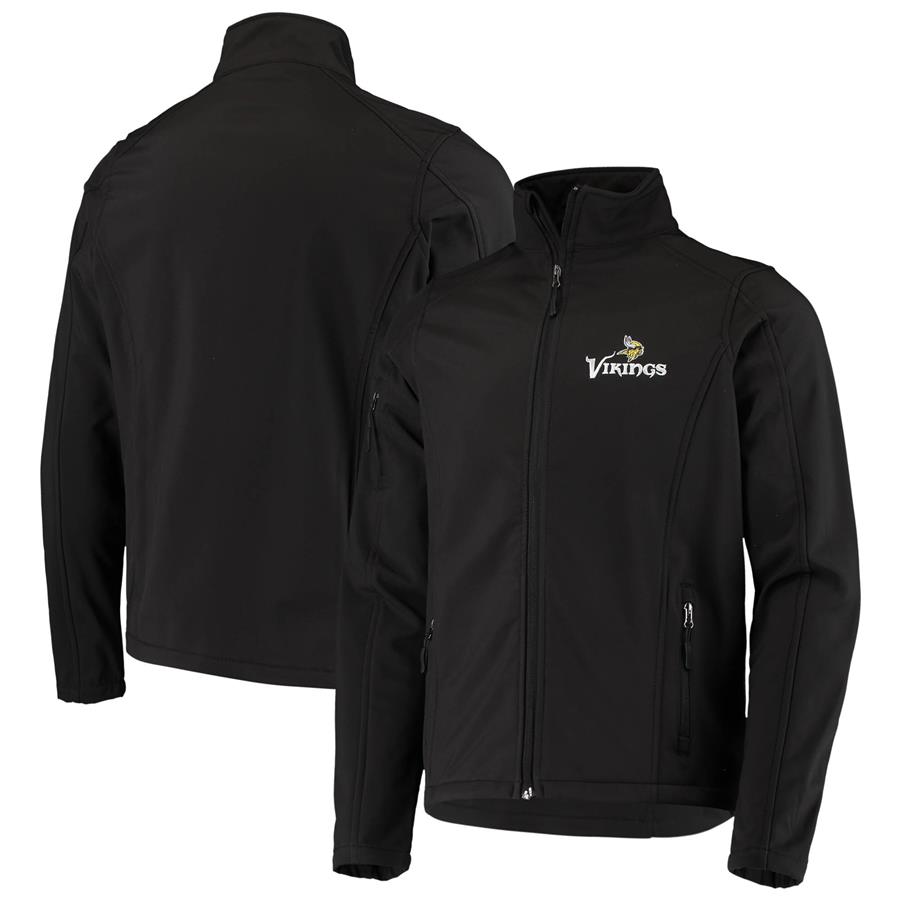 Minnesota Vikings Dunbrooke Sonoma Softshell Full-Zip Jacket - Black