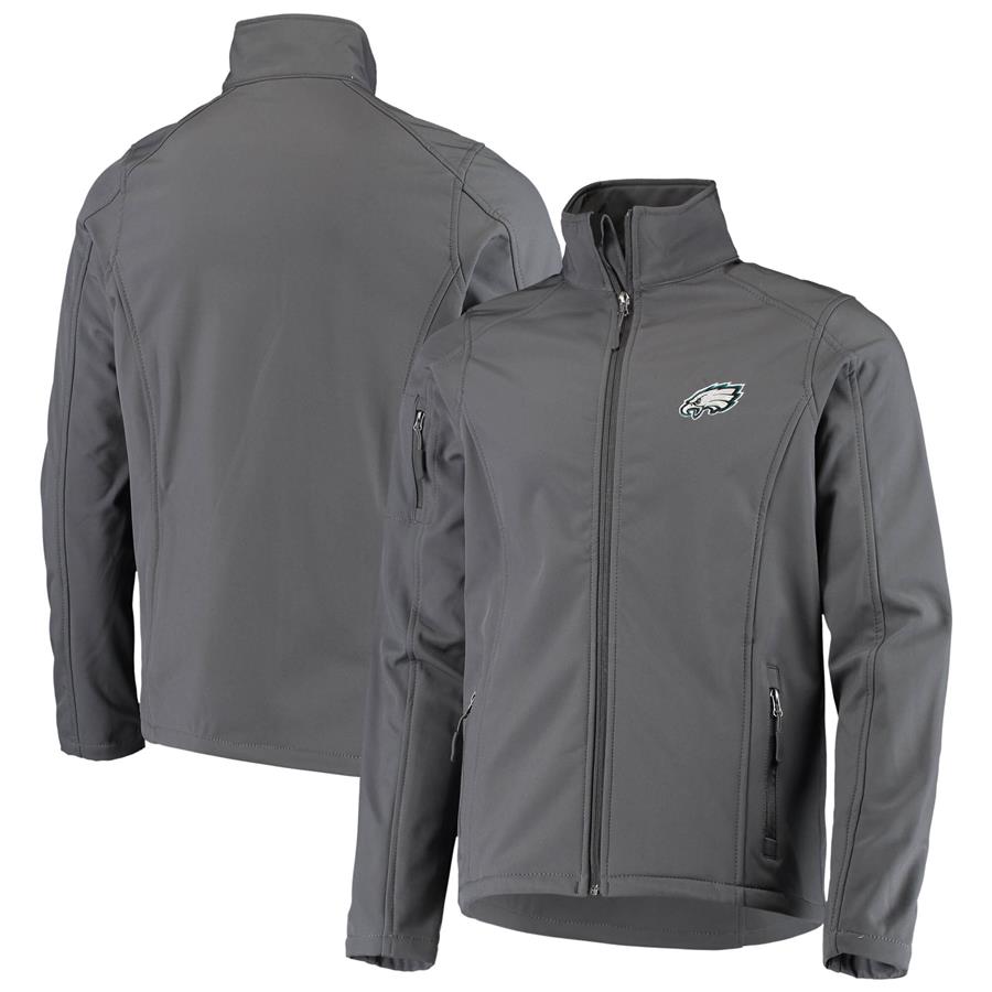 Philadelphia Eagles Dunbrooke Sonoma Softshell Full-Zip Jacket - Charcoal