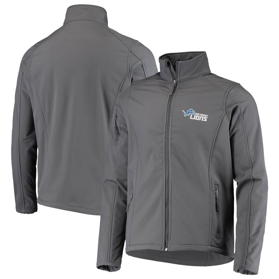 Куртка на молнии Detroit Lions Dunbrooke Sonoma Softshell (тёмно-серый)