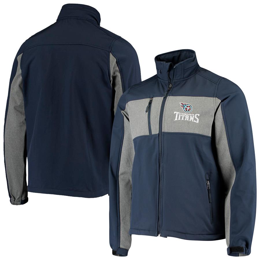 Tennessee Titans Dunbrooke Circle Zephyr Softshell Full-Zip Jacket - Navy