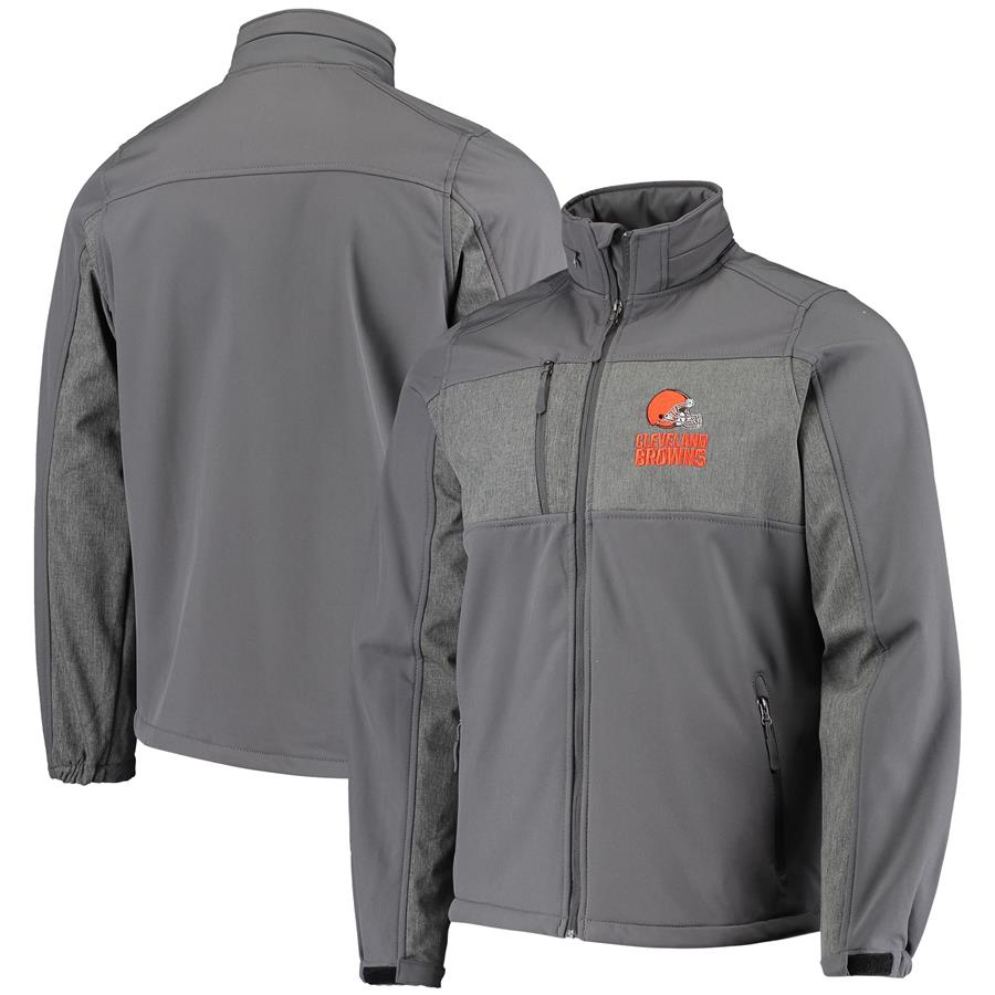 Cleveland Browns Dunbrooke Circle Zephyr Softshell Full-Zip Jacket - Graphite