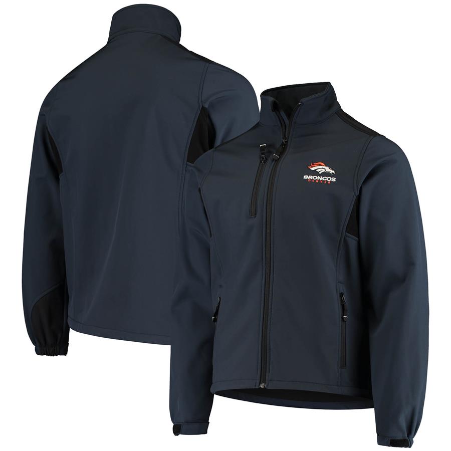 Denver Broncos Dunbrooke Circle Softshell Fleece Full-Zip Jacket - Navy
