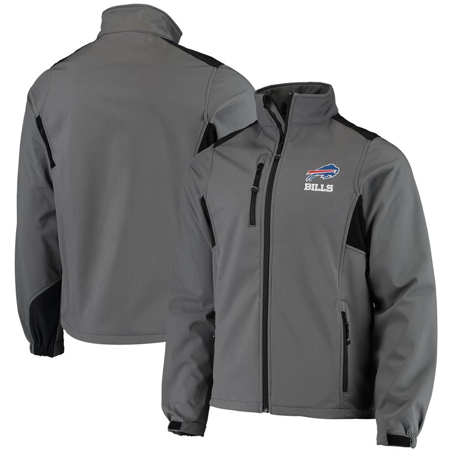 Buffalo Bills Dunbrooke Circle Softshell Fleece Full-Zip Jacket - Charcoal