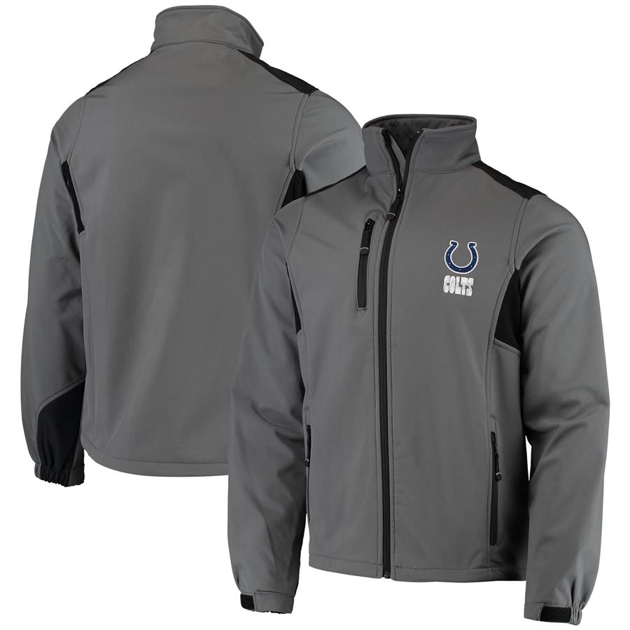 Indianapolis Colts Dunbrooke Circle Softshell Fleece Full-Zip Jacket - Charcoal